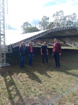 Presidente da ExpoJóia e responsáveis pela fiscalização visitam o Parque de Exposições